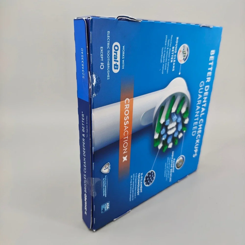 Oral-B CrossAction X Replacement Electric Toothbrush Heads 10 Count White